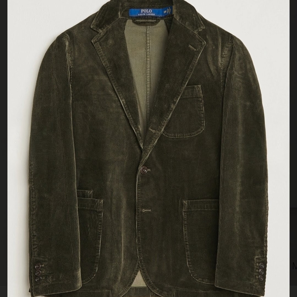 🔥BNWT🔥 Polo by Ralph Lauren Men's Olive Corduroy Blazer